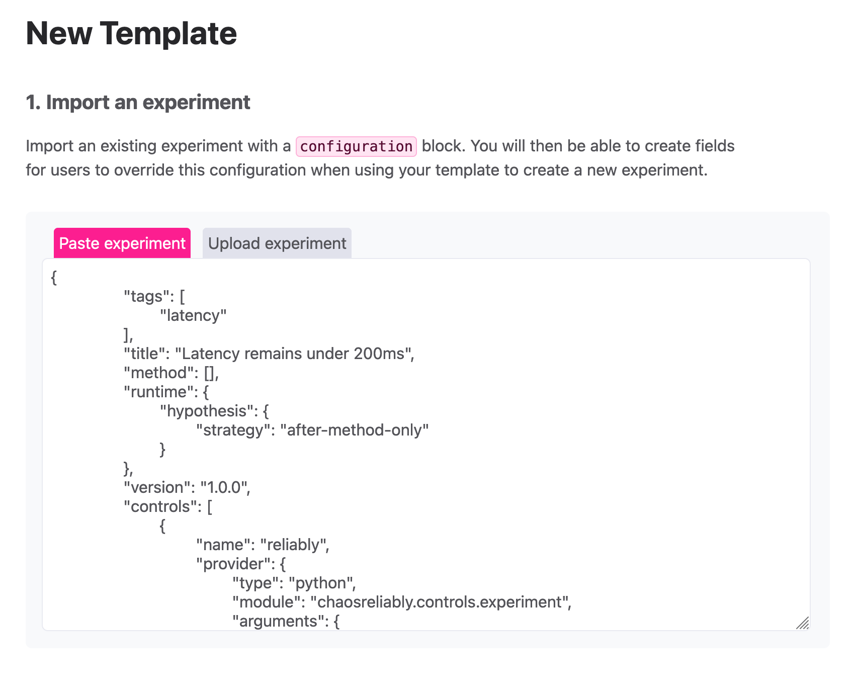 Custom Template Configuration and Image Preview