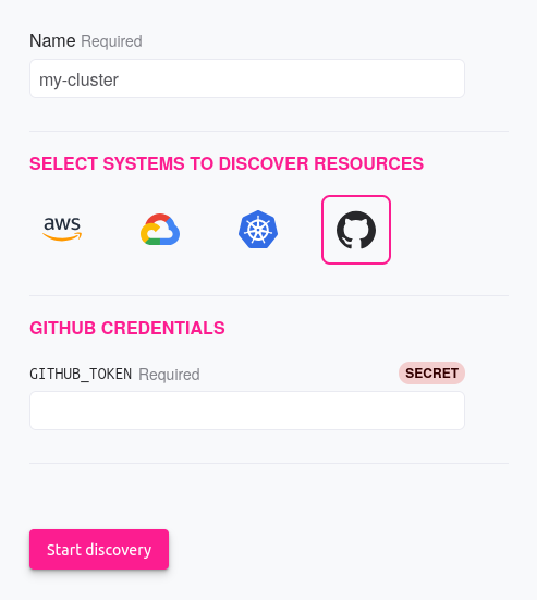A screenshot of the Reliably Resources GitHub Connector