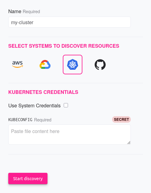 A screenshot of the Reliably Resources Kubernetes Connector